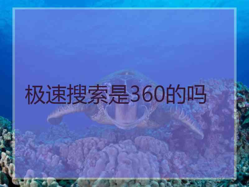 极速搜索是360的吗