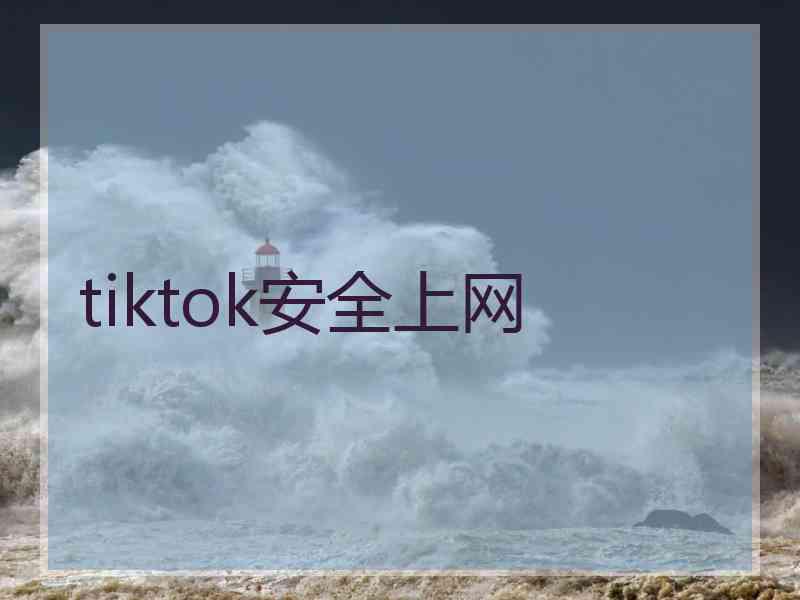 tiktok安全上网