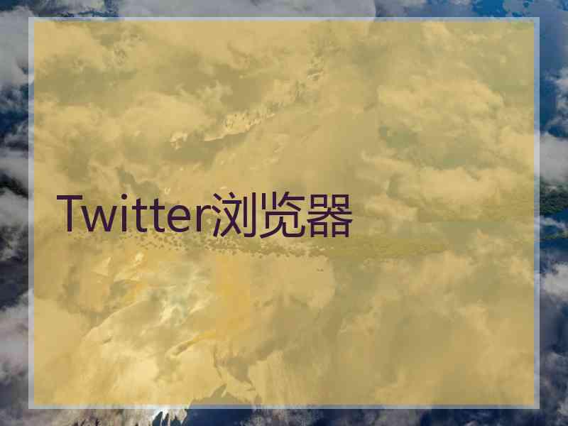 Twitter浏览器