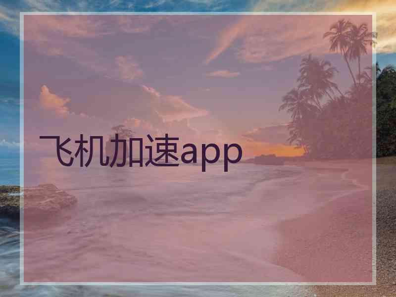 飞机加速app