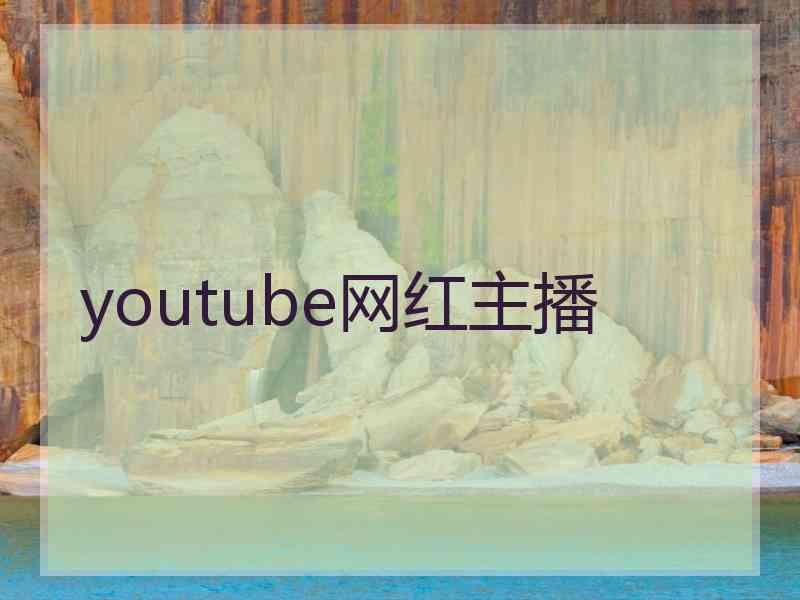 youtube网红主播