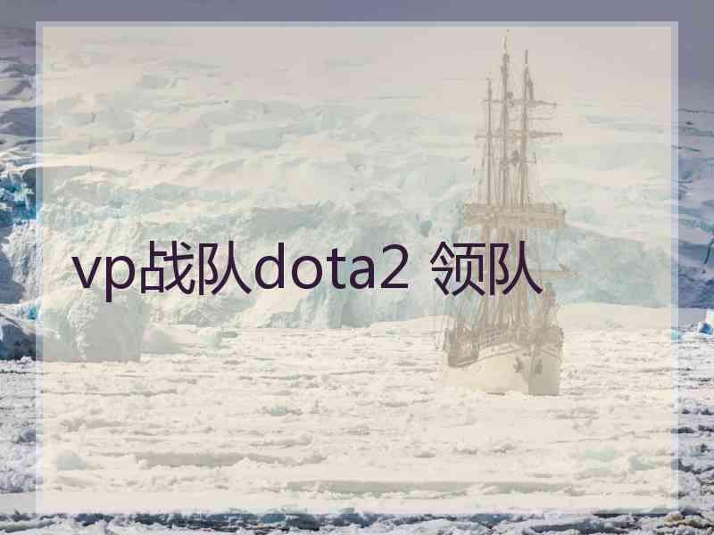 vp战队dota2 领队