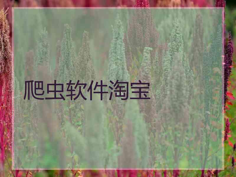 爬虫软件淘宝