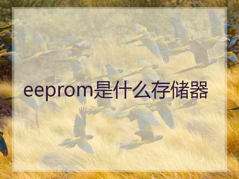 eeprom是什么存储器