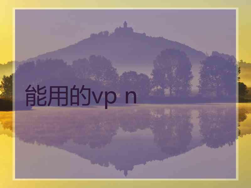 能用的vp n