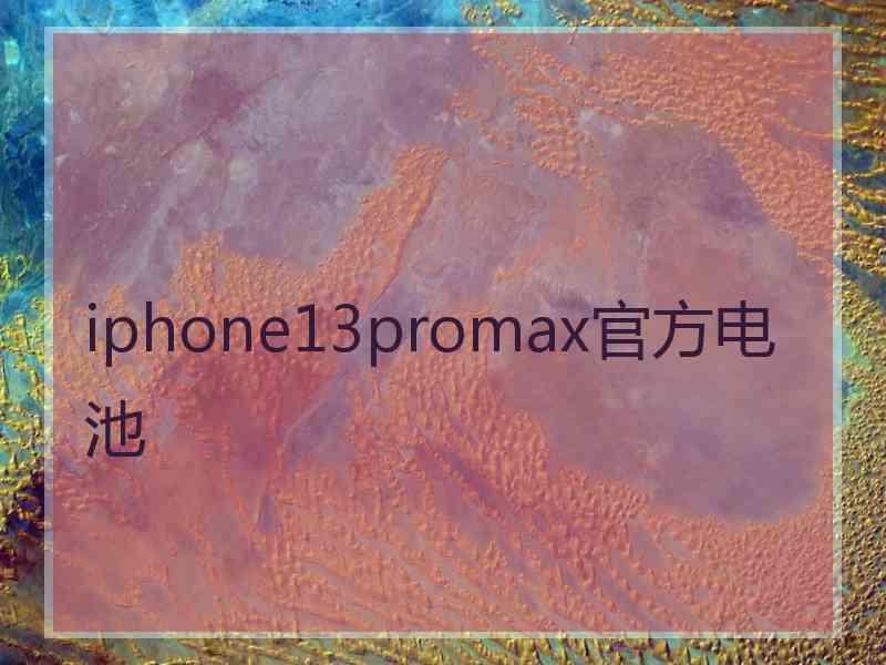 iphone13promax官方电池