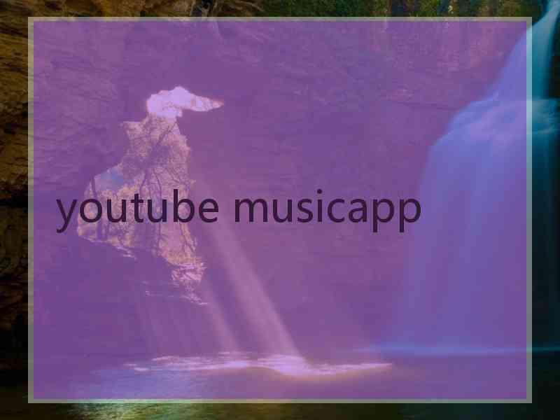 youtube musicapp