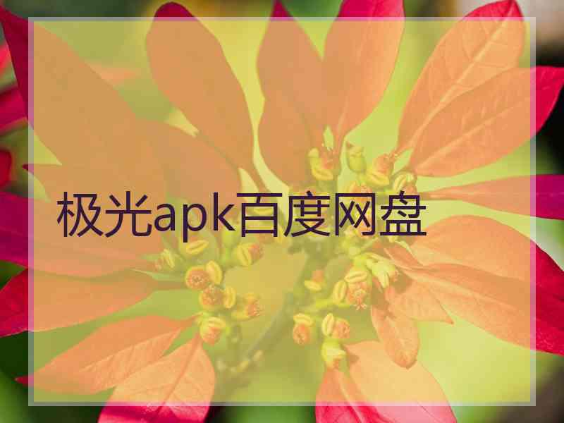 极光apk百度网盘