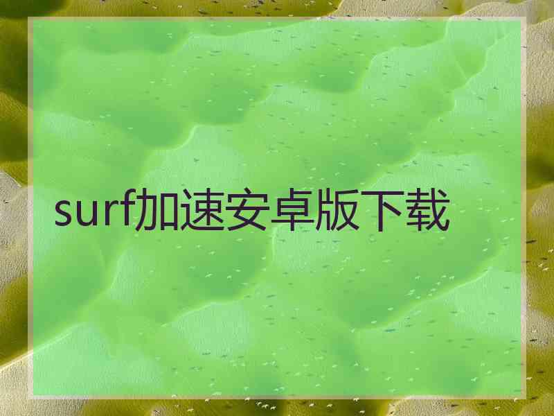 surf加速安卓版下载