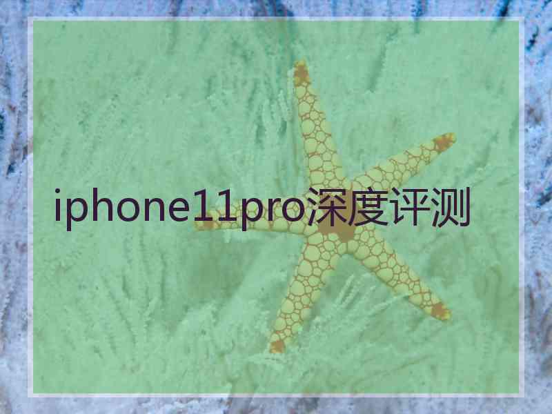 iphone11pro深度评测