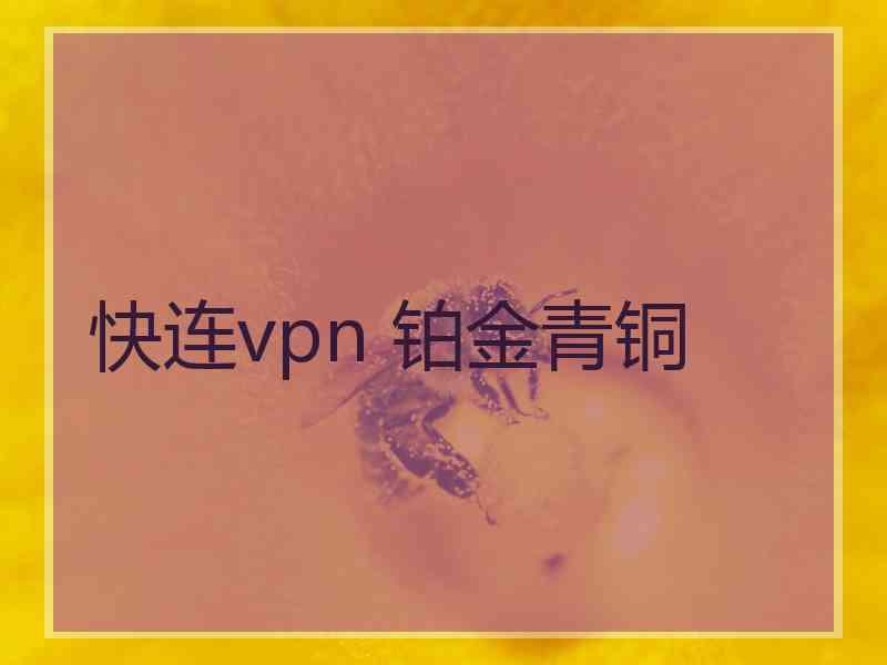 快连vpn 铂金青铜