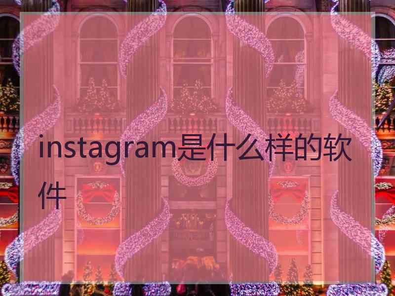 instagram是什么样的软件