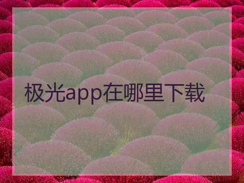 极光app在哪里下载