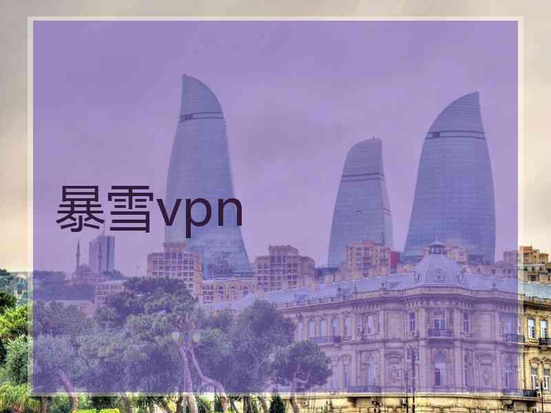 暴雪vpn