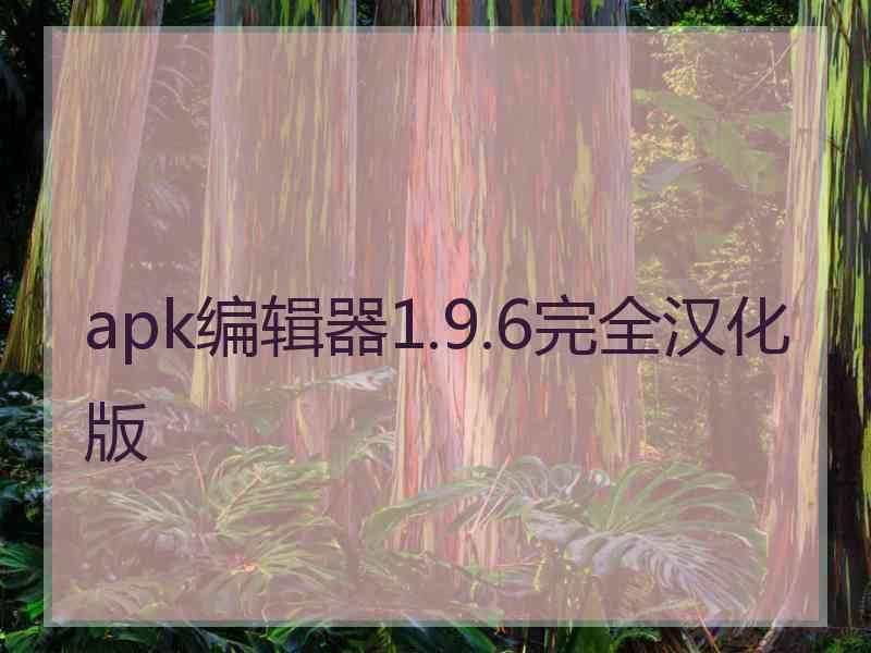 apk编辑器1.9.6完全汉化版