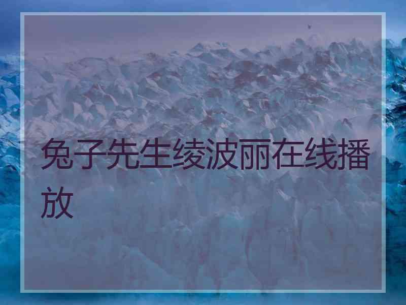 兔子先生绫波丽在线播放