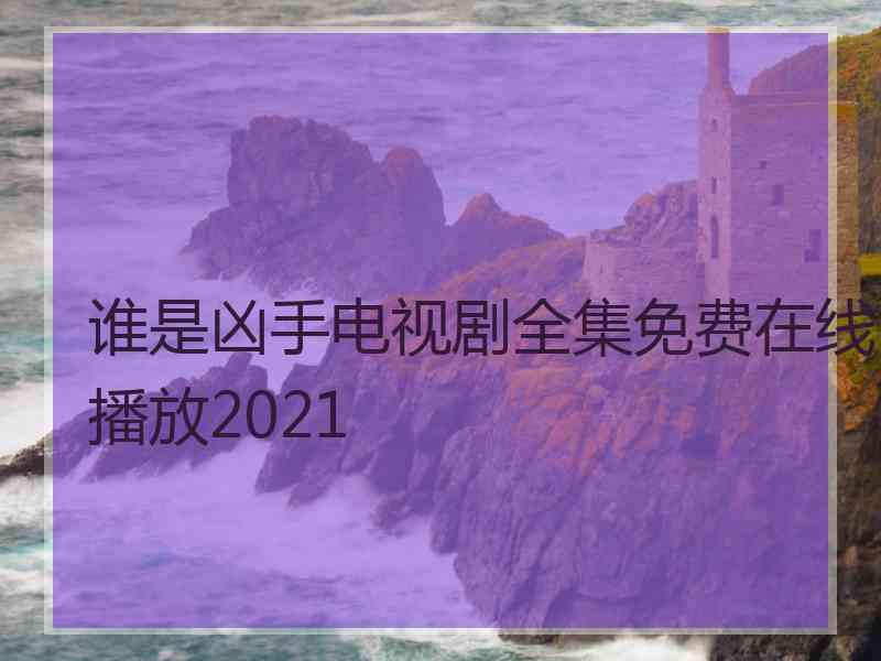 谁是凶手电视剧全集免费在线播放2021