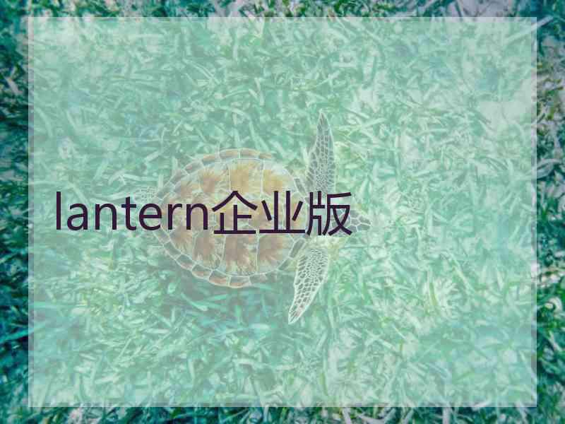 lantern企业版