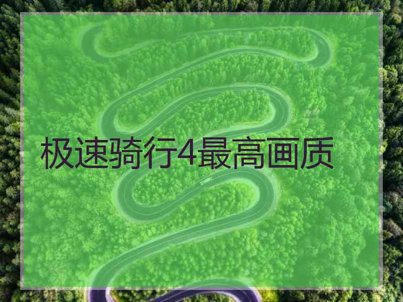 极速骑行4最高画质