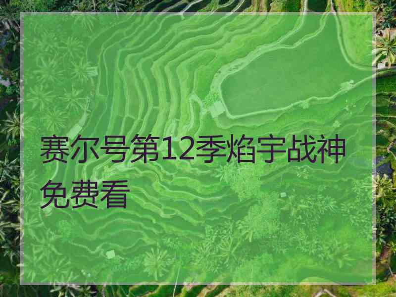 赛尔号第12季焰宇战神免费看