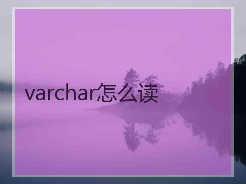 varchar怎么读