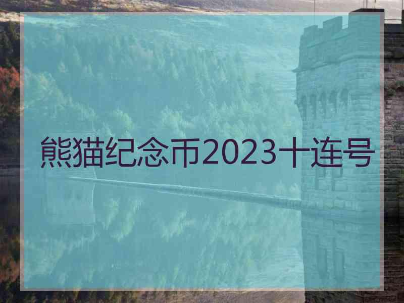 熊猫纪念币2023十连号