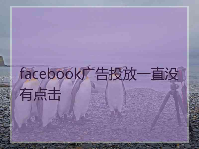 facebook广告投放一直没有点击