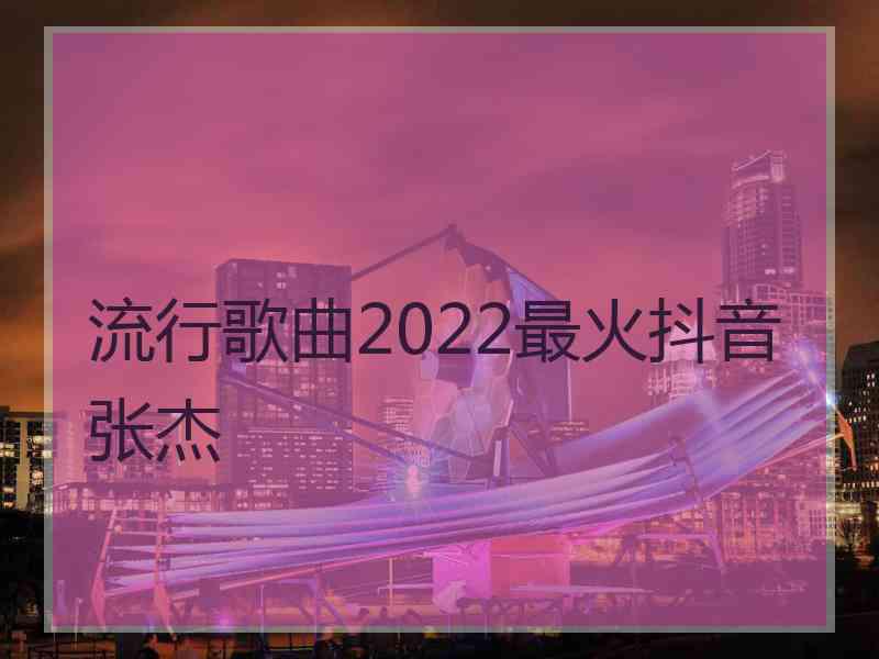 流行歌曲2022最火抖音张杰