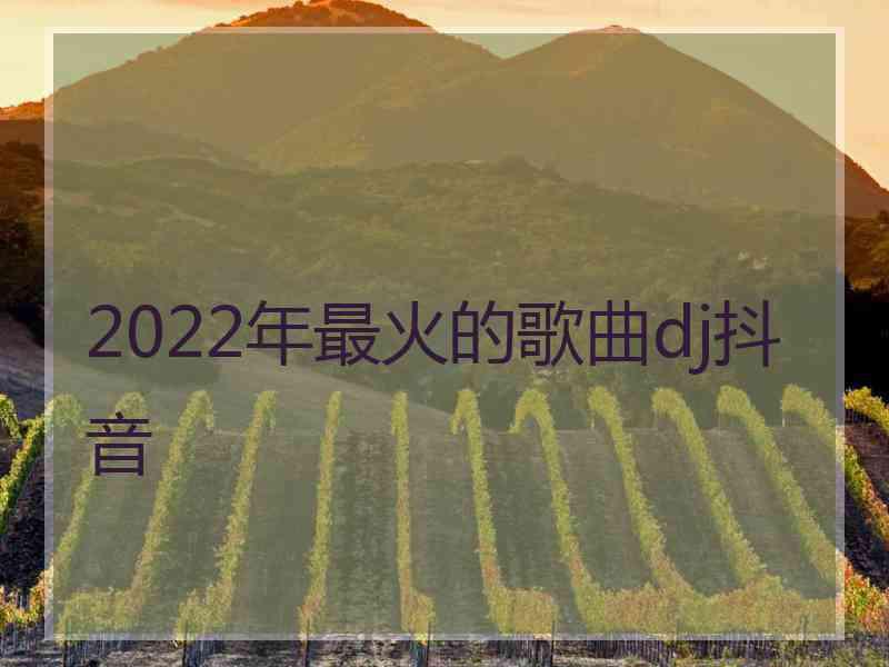 2022年最火的歌曲dj抖音