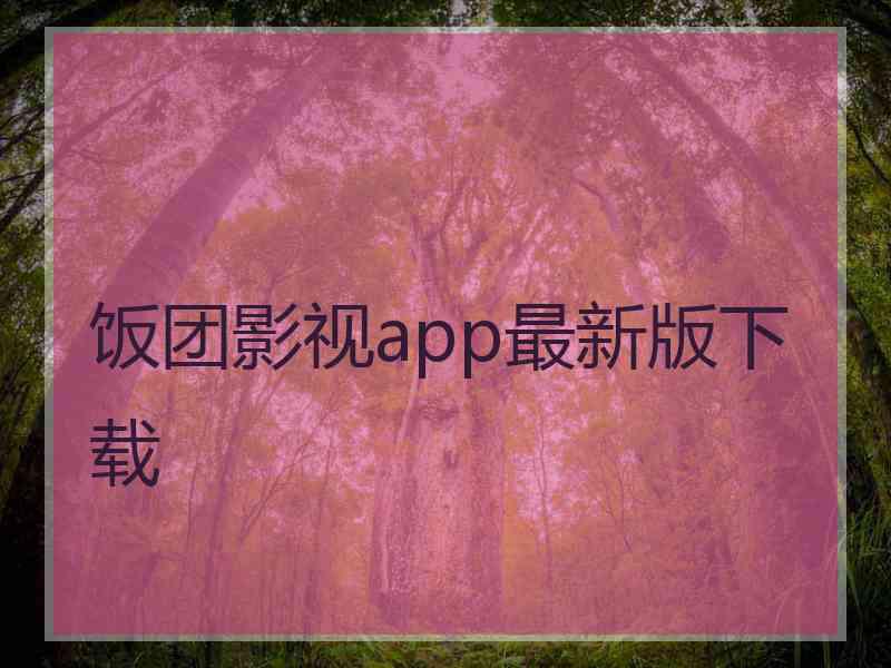 饭团影视app最新版下载