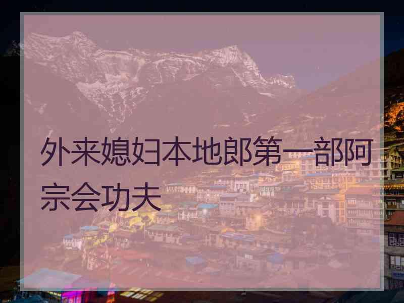 外来媳妇本地郎第一部阿宗会功夫