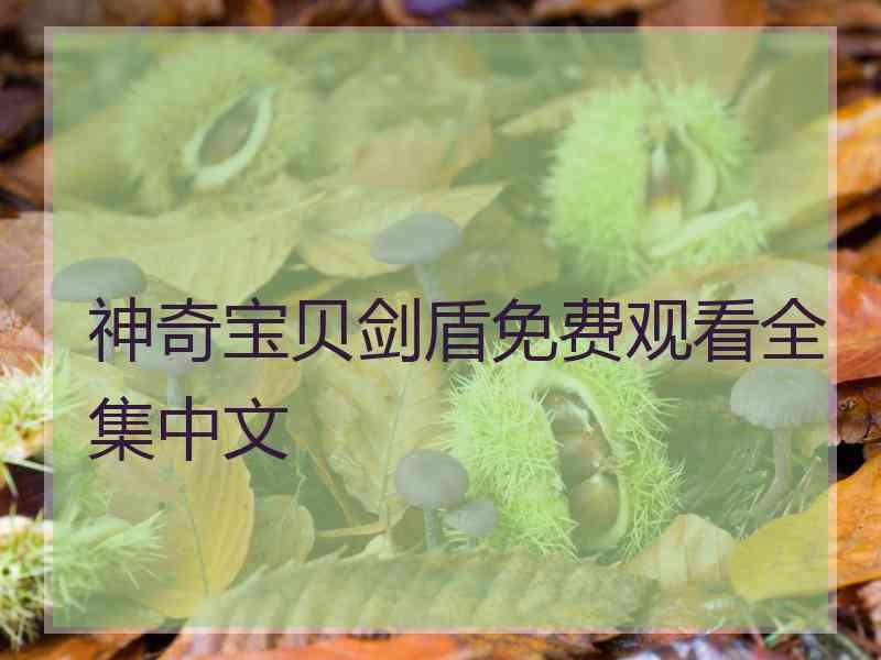 神奇宝贝剑盾免费观看全集中文