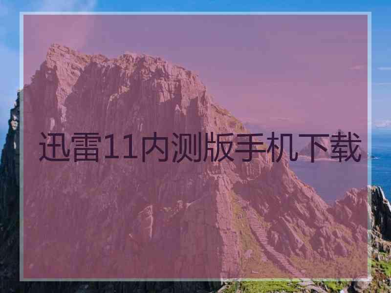 迅雷11内测版手机下载