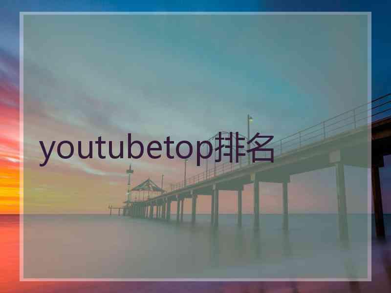 youtubetop排名