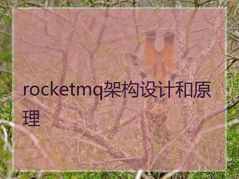 rocketmq架构设计和原理