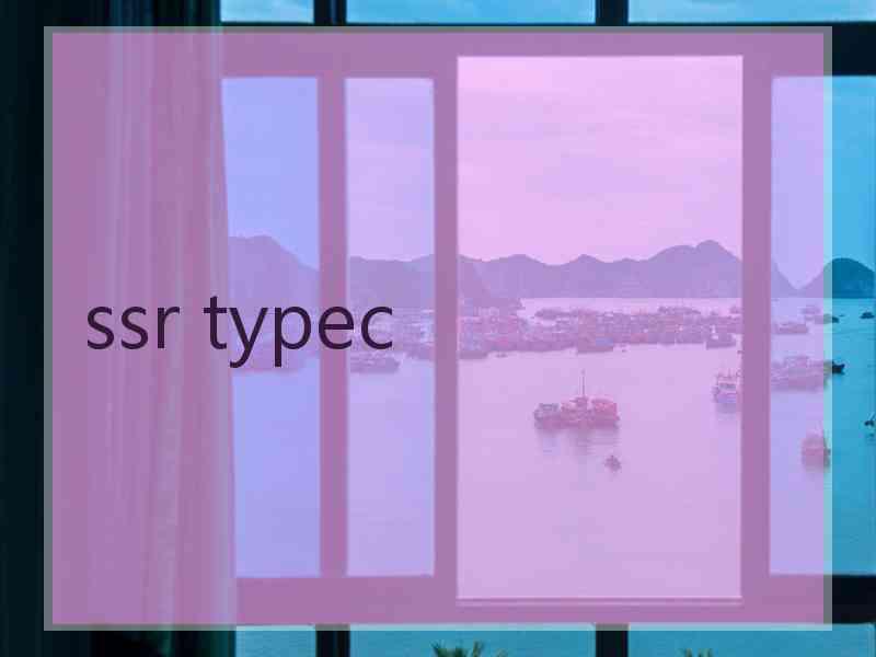 ssr typec