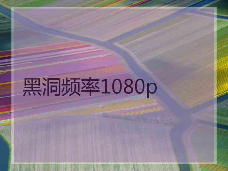 黑洞频率1080p