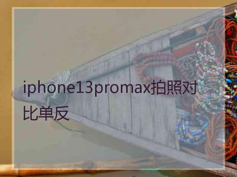 iphone13promax拍照对比单反