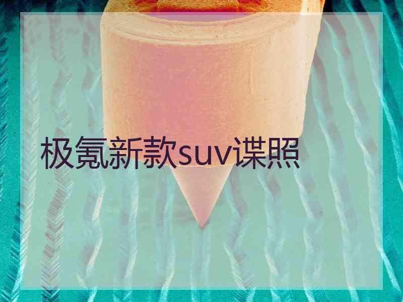 极氪新款suv谍照