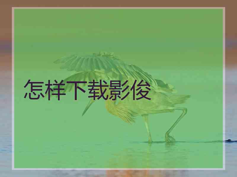 怎样下载影俊