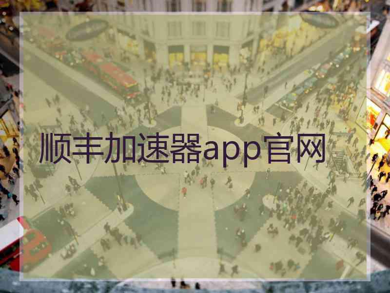 顺丰加速器app官网