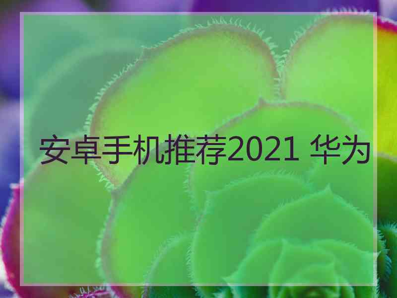 安卓手机推荐2021 华为