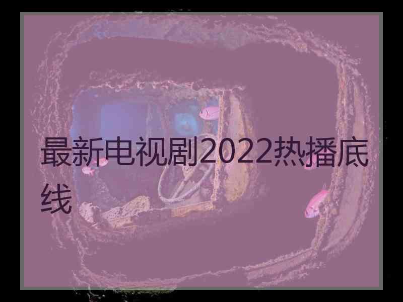 最新电视剧2022热播底线