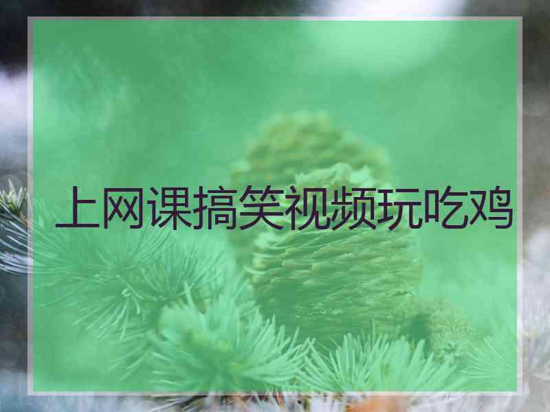 上网课搞笑视频玩吃鸡