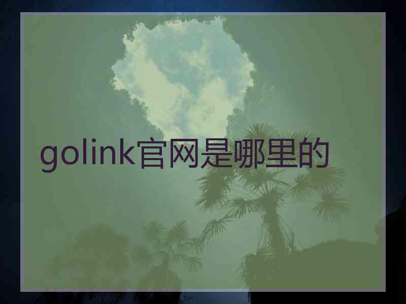 golink官网是哪里的