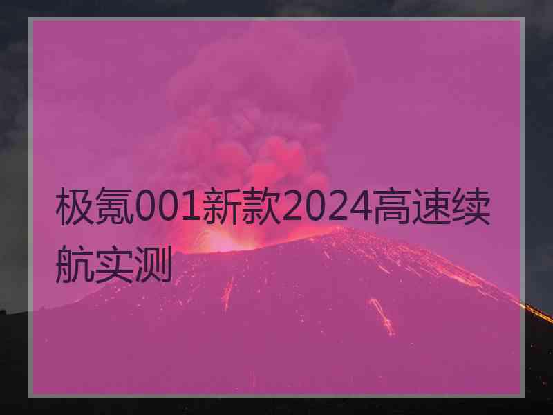 极氪001新款2024高速续航实测