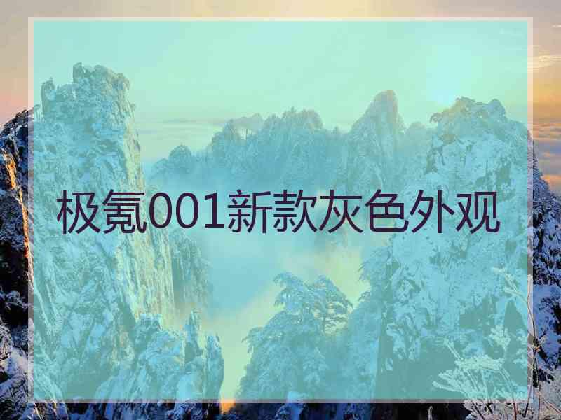 极氪001新款灰色外观