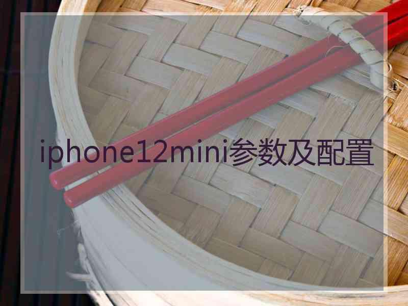 iphone12mini参数及配置