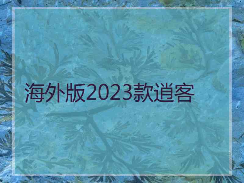 海外版2023款逍客