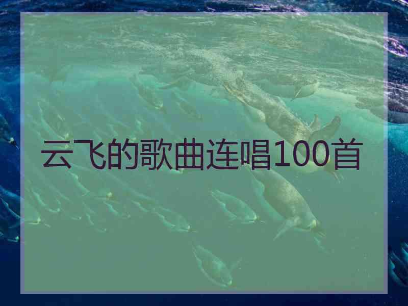 云飞的歌曲连唱100首